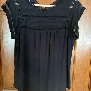 Daniel Rainn Elegant Black Lace Top